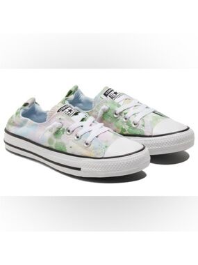 Converse Low Top Tie-Dye Canvas Sneakers - Pastel Green, Blue & Pink